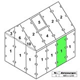 Zelsius - 6 mm Hohlkammerstegplatte "#1" (121 x 60,5 x 0,6 cm) für Gewächshaus, Garten Treibhaus, Polycarbonat Ersatzplatten