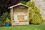 zest4leisure Hampshire Gartenlaube mit Aufbewahrungsbox - Holz