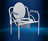 ZHGI Dicker Stahl Rohr falten Stuhl sitzen alte Toiletten mobile Toiletten in ältere Frauen sitzen Stuhl