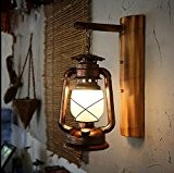 ZQ Retro Nostalgie Wand Lampe Korridor Kerosin Glas Pferd Lampe